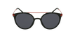 Óculos de sol SAKY POLARIZED BKRD preto/vermelho - Vista de frente