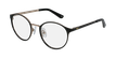 Óculos graduados criança LOUANE bk (Tchin-Tchin +1€) preto/dourado - vue de 3/4