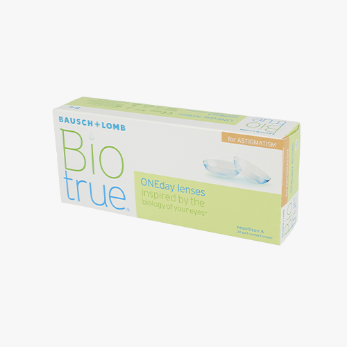 Lentilles de contact Biotrue Oneday Pour Astigmates 30 L - Vue de face