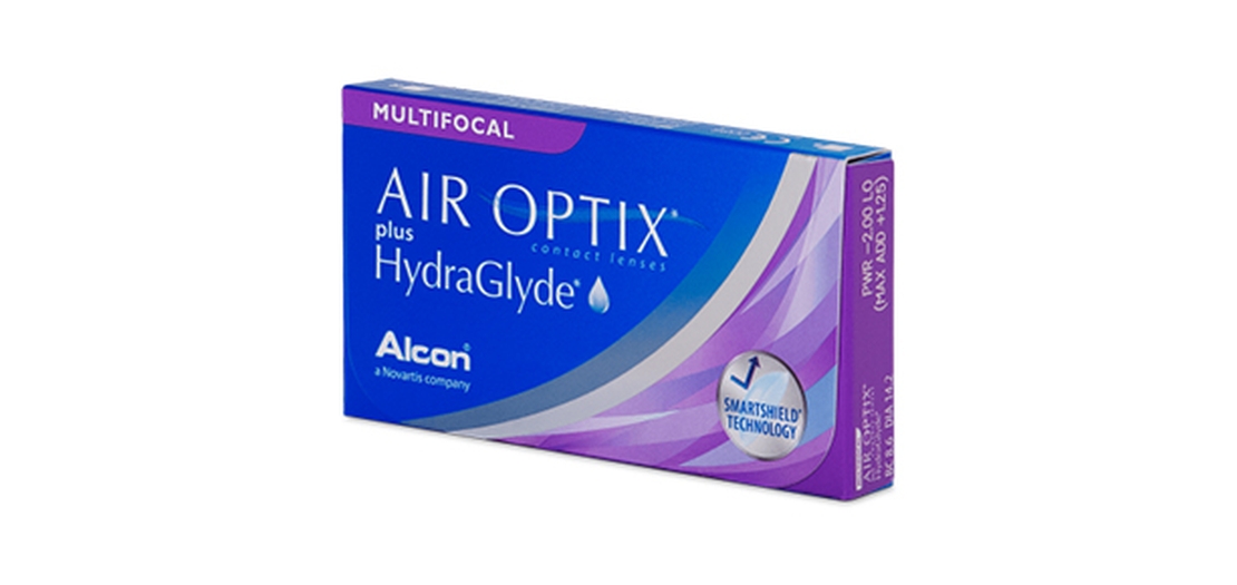 Lentilles de contact Air Optix Plus Hydraglyde Multifocal Medium 6L Lentilles de contact Air Optix Plus Hydraglyde Multifocal Medium 6L