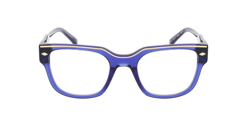 LUNETTES DE VUE femme CARACTERES FIL D'OR AUDACIEUSE bleu - Vue de face