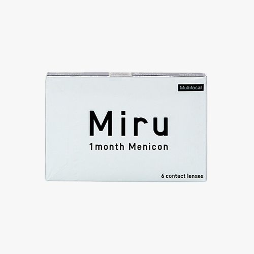 Lentilles de contact Miru 1 month Multifocal 6 L - Vue de face