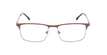 LUNETTES DE VUE homme MAGIC 104 marron/argenté - Vue de face