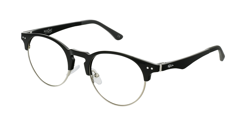 LUNETTES DE VUE MAGIC 93 noir/argenté - vue de 3/4
