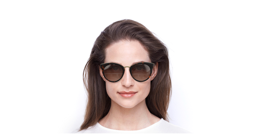 Óculos de sol senhora MAUD TO01 tartaruga - Vista de frente