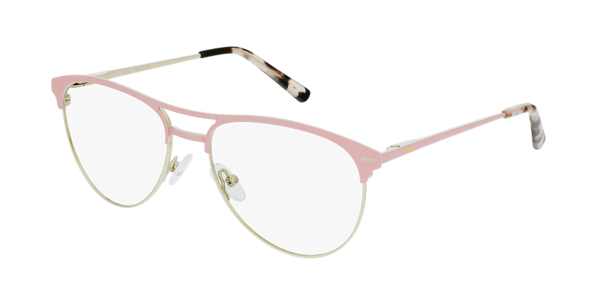 Óculos graduados senhora MILES PK (TCHIN-TCHIN +1€) rosa - vue de 3/4