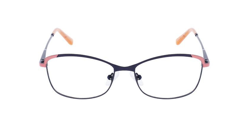 Óculos graduados senhora ELIA PU (TCHIN-TCHIN+1€) azul/rosa - Vista de frente