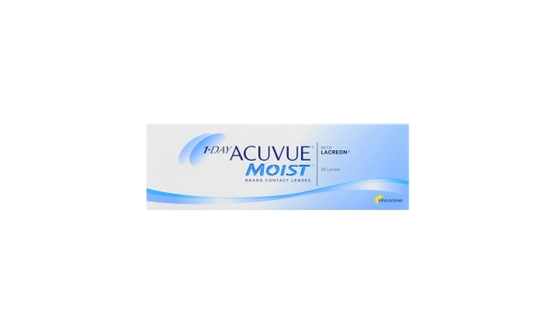 Lentilles de contact 1 Day Acuvue® Moist® 30L - Vue de face