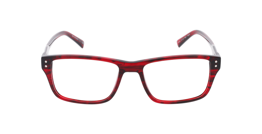 LUNETTES DE VUE homme CARACTÈRES ALTRUISTE rouge - Vue de face