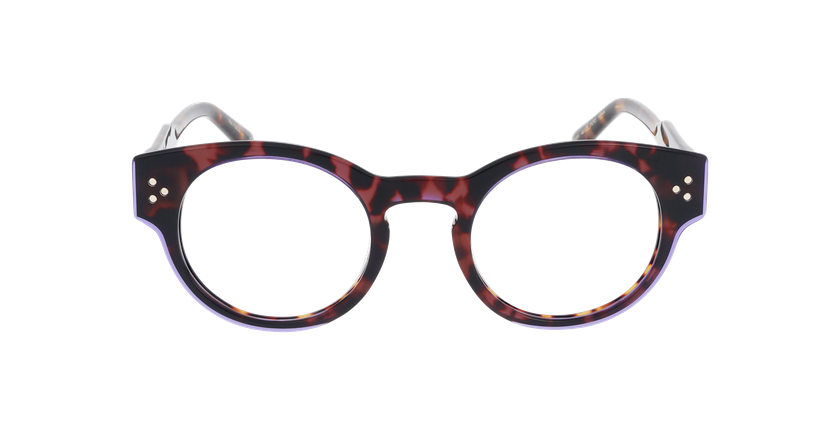 LUNETTES DE VUE femme CARACTÈRES FIDÈLE violet - Vue de face