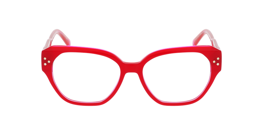 ÓCULOS GRADUADOS senhora CARACTÈRES RAFFINÉE vermelho/rosa - Vista de frente