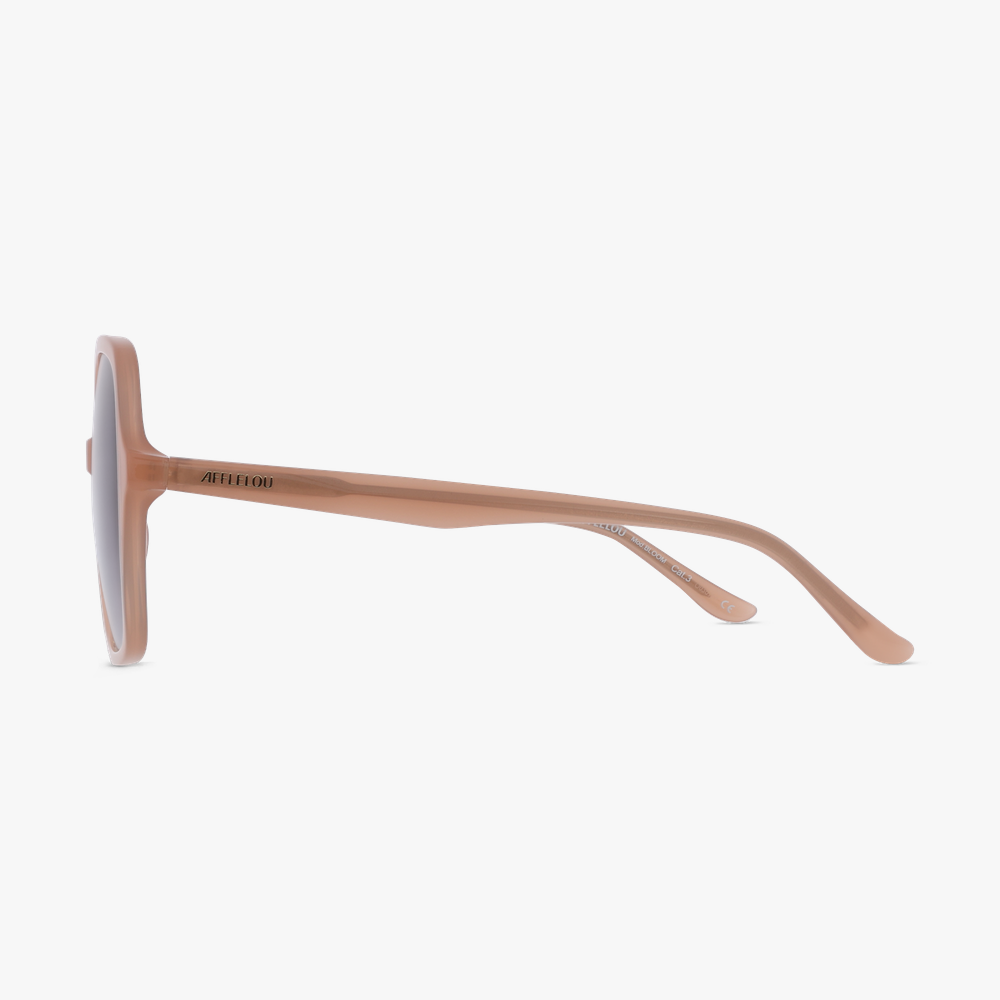 LUNETTES DE SOLEIL femme BLOOM beige - Vue de face