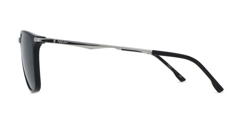 LUNETTES DE SOLEIL homme TRENT noir/argenté - Vue de face