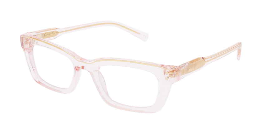 LUNETTES DE VUE femme CARACTERES FIL D'OR CREATIVE rose - Vue de face