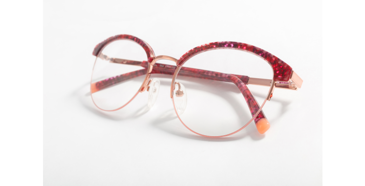 Lunettes de vue femme STRAUSS écaille/rouge