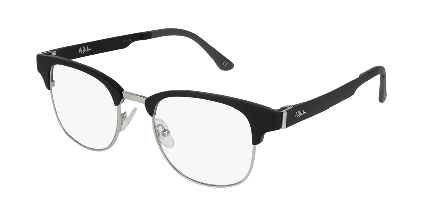 Óculos graduados MAGIC 34 BK BLUEBLOCK - BLOQUEIO LUZ AZUL preto/prateado - vue de 3/4