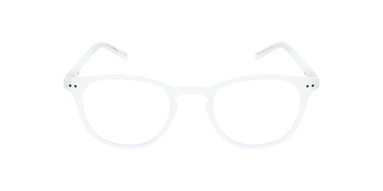 Óculos graduados FORTY (óculos Leitura, várias grad.) c/ filtro luz azul branco/brancoVista de frente