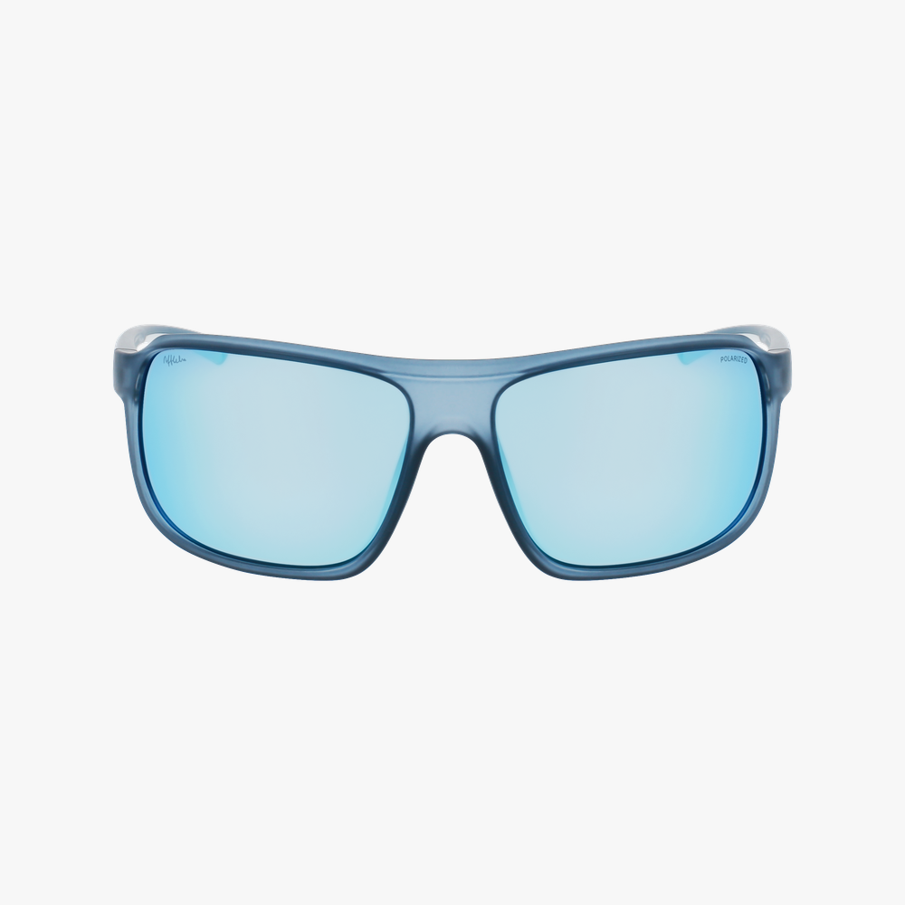 LUNETTES DE SOLEIL homme MASON bleu foncé mat/blanc - Vue de face