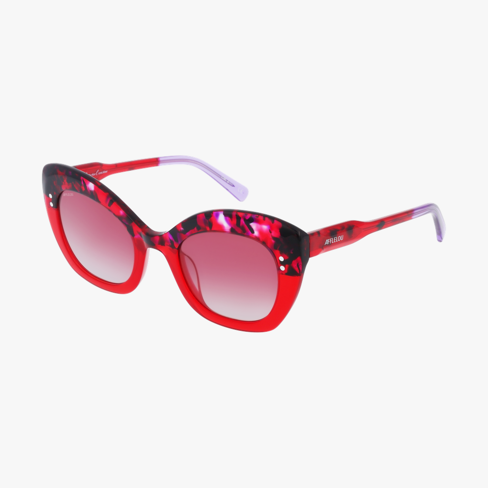 LUNETTES DE SOLEIL femme MALICIEUSE rouge - Vue de face