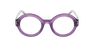 LUNETTES DE VUE femme CARACTERES FIL D'OR PERSPICACE violet/doré