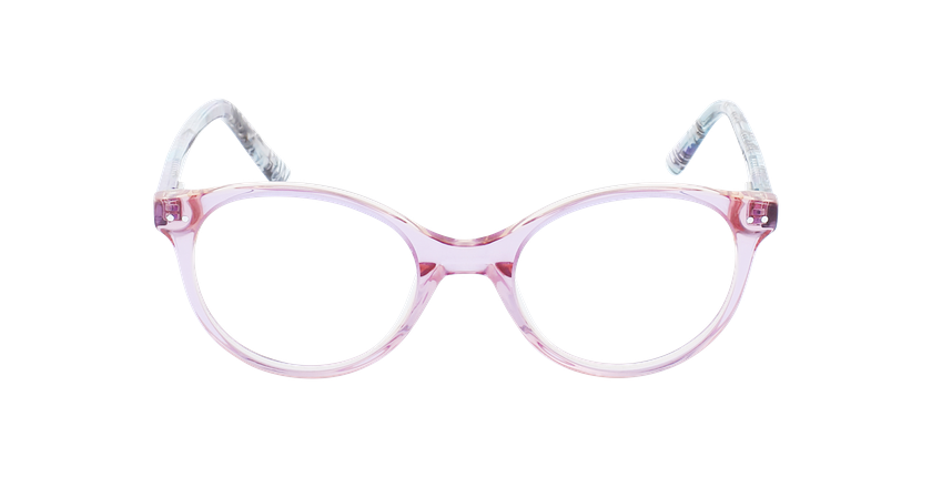 Óculos graduados criança ELIANA PU (TCHIN-TCHIN+1€) violeta/rosa - Vista de frente