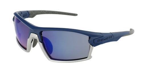 LUNETTES DE SOLEIL homme Mud bleu/argenté