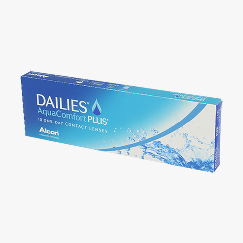 Lentilles de contact Dailies AquaComfort Plus 10 L Vue de face