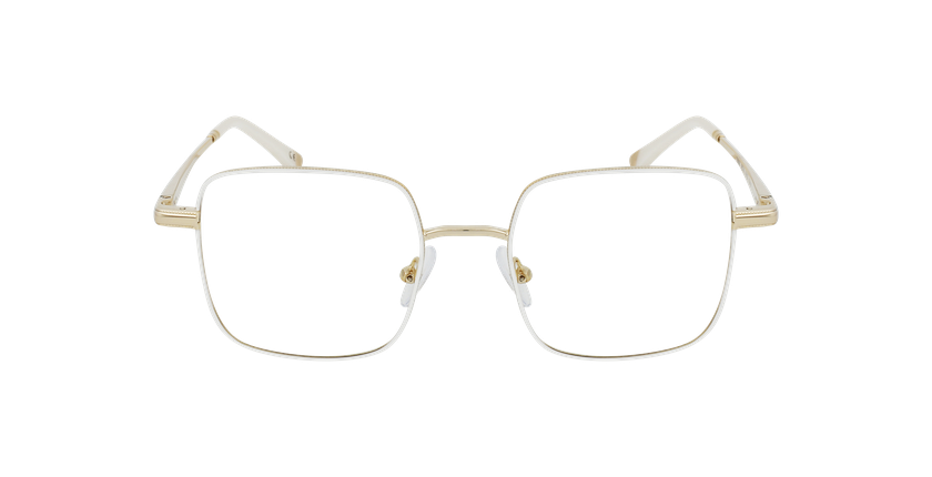 Óculos graduados senhora MAGIC 94 WH branco/dourado - Vista de frente