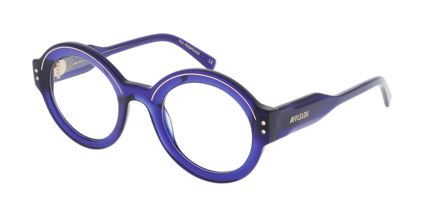 LUNETTES DE VUE CARACTERES FIL D'OR PERSPICACE bleu - Vue de face