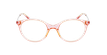 Óculos graduados senhora LUCILE PK (TCHIN-TCHIN+1€) rosa - Vista de frente