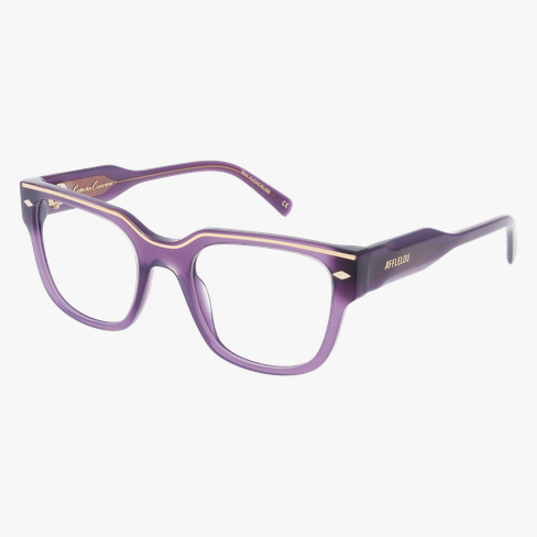 LUNETTES DE VUE femme CARACTERES FIL D'OR AUDACIEUSE violet