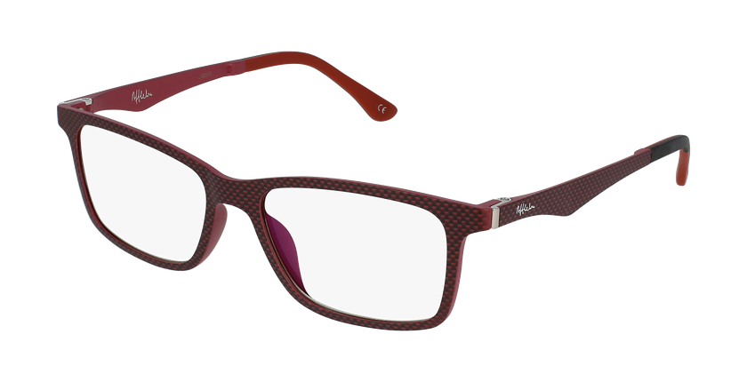 Óculos graduados homem MAGIC 32 RD vermelho - vue de 3/4