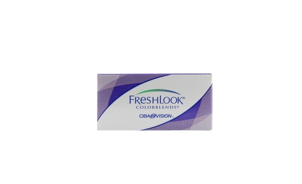 Lentilles de contact FreshLook ColorBlends Brilliant Blue 2L - Vue de face
