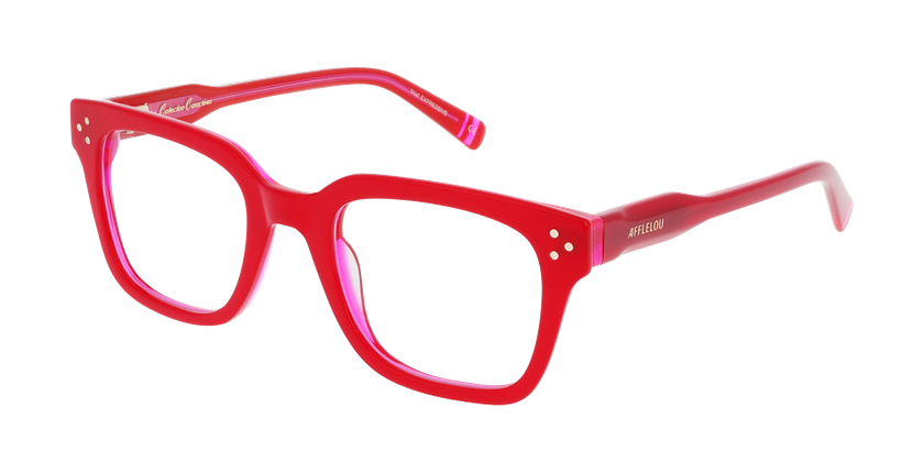 ÓCULOS GRADUADOS senhora CARACTÈRES EXPRESSIVE vermelho/rosa - Vista de frente