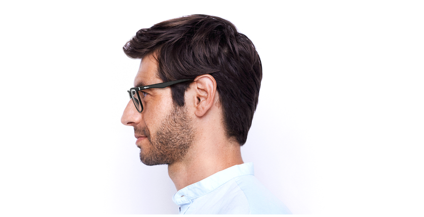 LUNETTES DE VUE homme MAGIC 38 BLUEBLOCK noir - Vue de côté