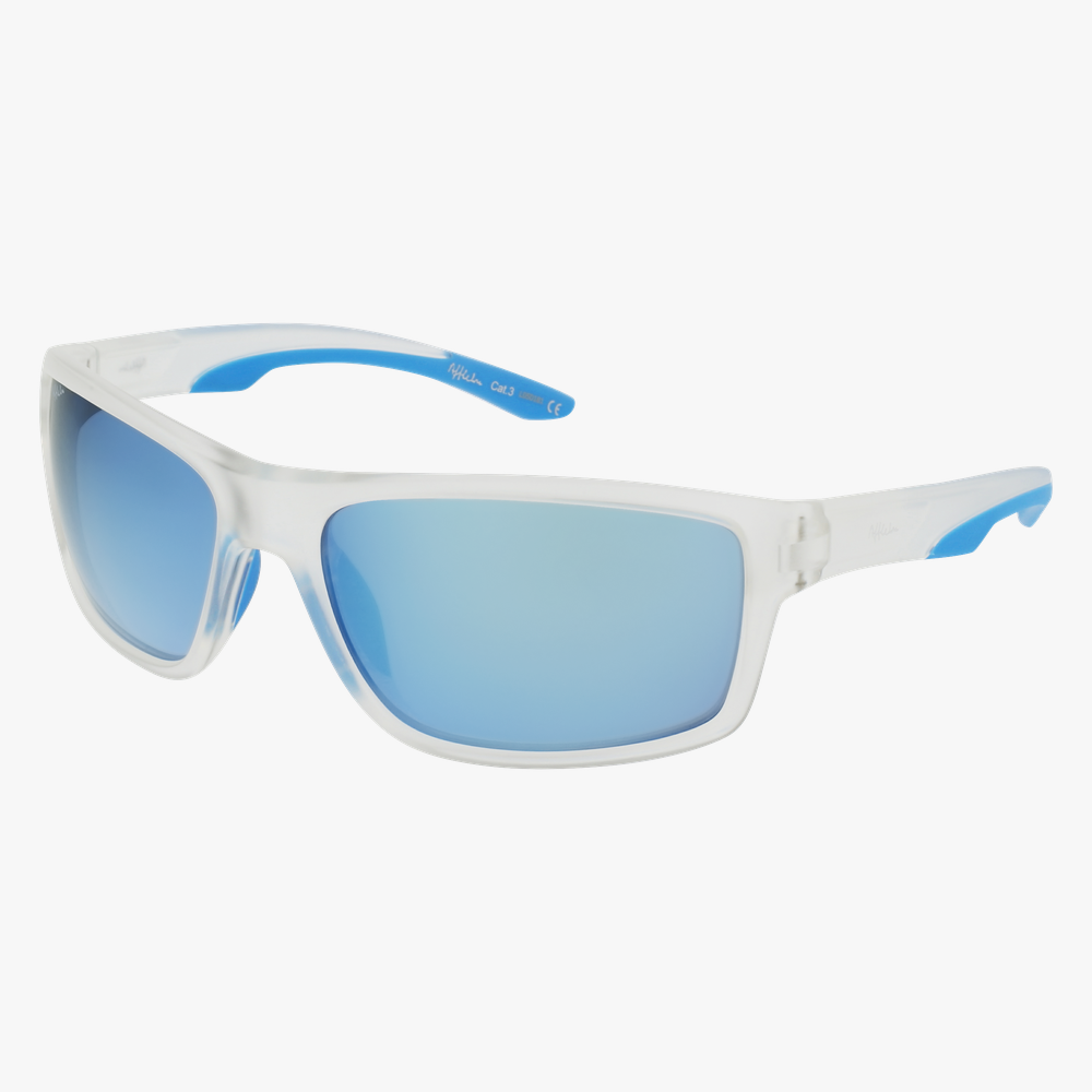 LUNETTES DE SOLEIL homme IGOR blanc/bleu - Vue de face