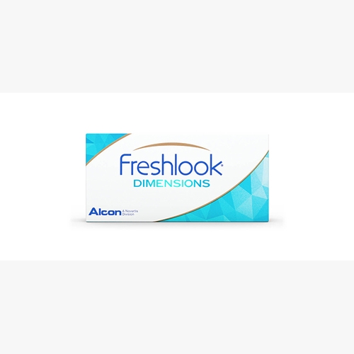 Lentilles de contact FreshLook Dimensions Aqua 6L - Vue de face