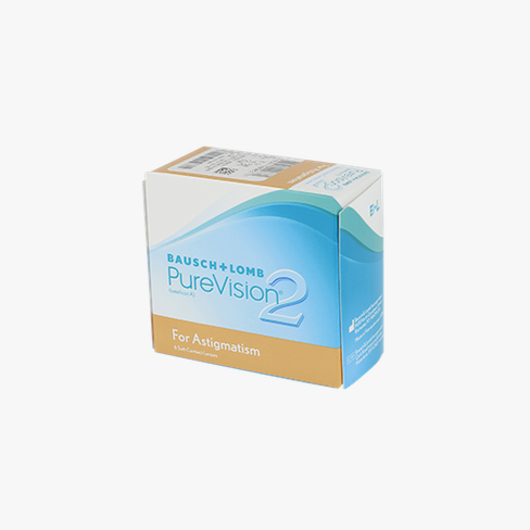 Lentilles de contact PureVision 2 HD for Astigmatism 6L Vue de face