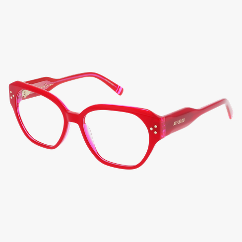 Lunettes de vue femme CARACTÈRES RAFFINÉE rouge/rose