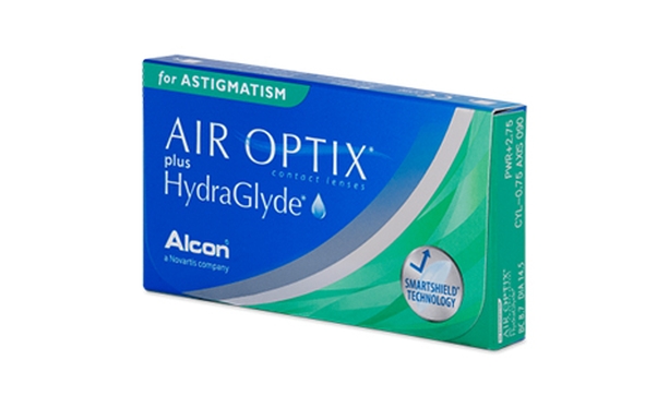 Lentilles de contact Air Optix Plus Hydraglyde For Astigmatism 3L - Vue de face Lentilles de contact Air Optix Plus Hydraglyde For Astigmatism 3L - Vue de face