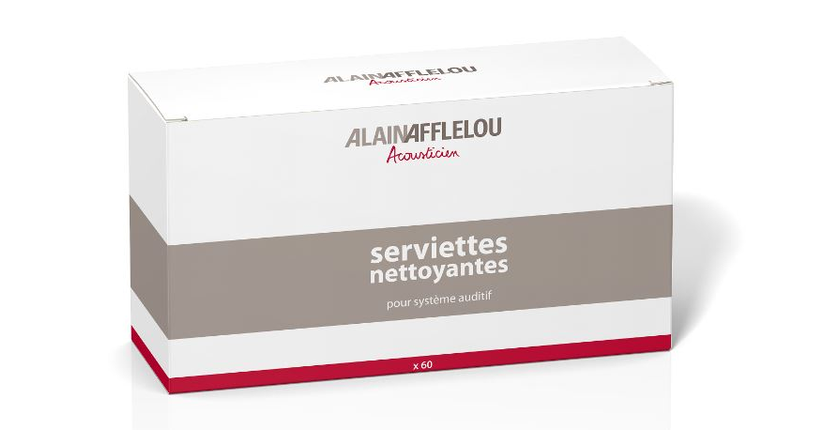 Produits d'entretien et accessoires Afflelou 60 mini-serviettes nettoyantes  - Afflelou