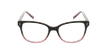 Óculos graduados criança CARLA BKPK (TCHIN-TCHIN +1€) preto/vermelho - Vista de frente