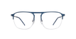 LUNETTES DE VUE homme NEON bleu/argenté - Vue de face