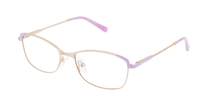 LUNETTES DE VUE femme ELIA doré/violet - vue de 3/4