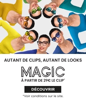 Votre 2ème paire de lunettes Magic pour 1€ de plus