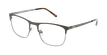 Óculos graduados homem VADIM GY (TCHIN-TCHIN +1€) cinzento/prateado - vue de 3/4