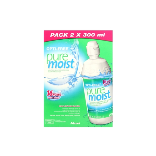 Opti-Free Puremoist 2x300ml - Vista de frente