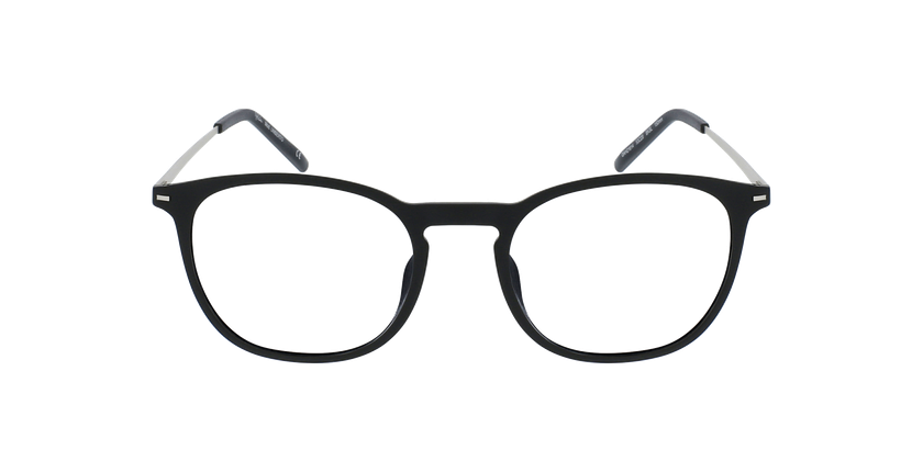 Óculos graduados homem UMBERTO BK (TCHIN-TCHIN +1€) preto/prateado - Vista de frente