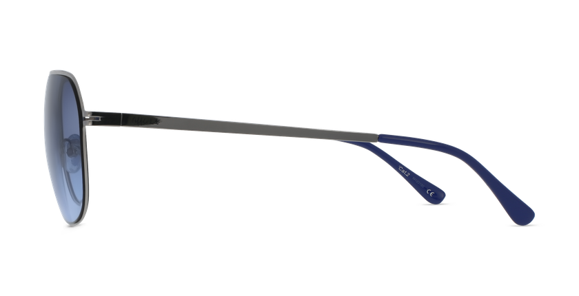 LUNETTES DE SOLEIL homme GANZO noir/gris - Vue de face