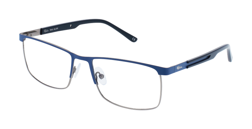 Óculos graduados homem ALAIN BLGU (TCHIN-TCHIN +1€) azul/cinzento - Vista de frente